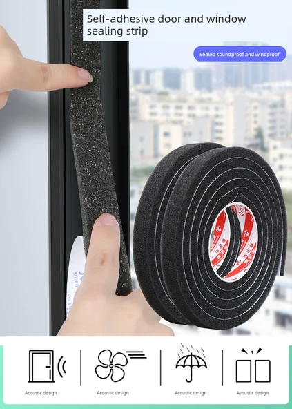 Buzdolabı Kapı Contası - 10mm Kalınlık 10mm Genişlik 2m Uzunluk [5 Paket] - 8