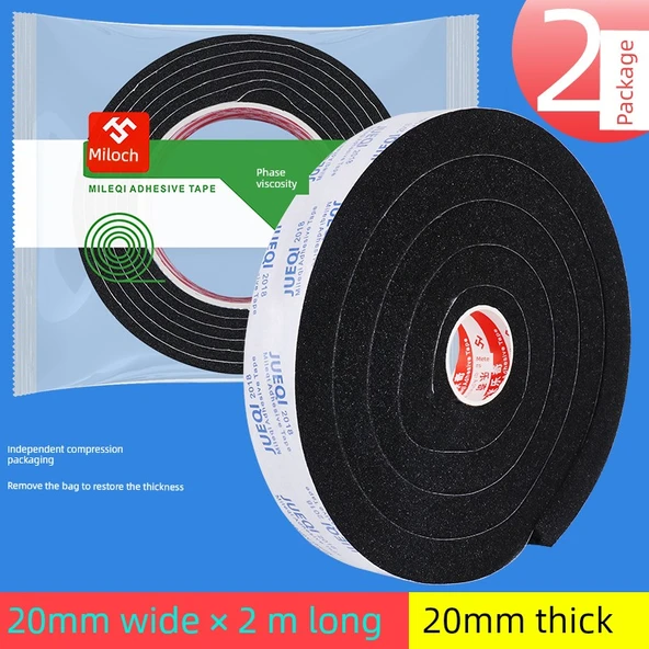 Buzdolabı Kapı Contası - 20mm Kalınlık 20mm Genişlik 2m Uzunluk [2 Paket]
