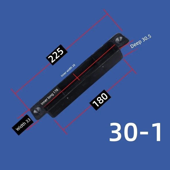 Kalın Ahşap Kapı Parmak İzi Kilit Kutusu - 30-1 - 35-50mm