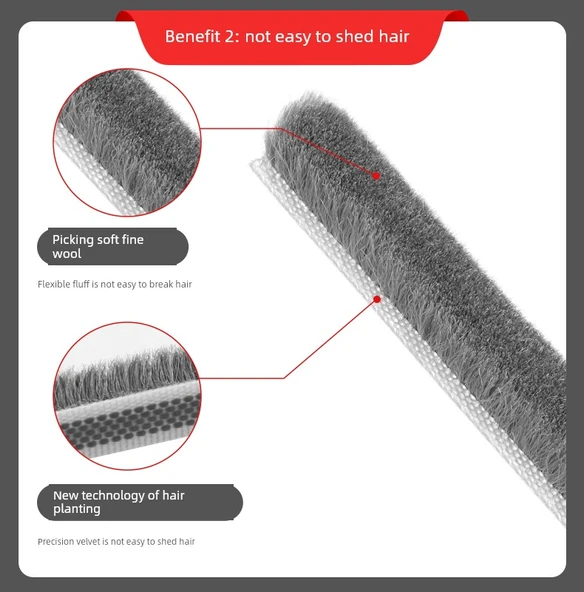 Kahverengi Kapı Pencere Conta Şeridi - 9mm Genişlik - 10m Uzunluk - 5mm Kalınlık (2.5-4.5mm Aralık) - 12
