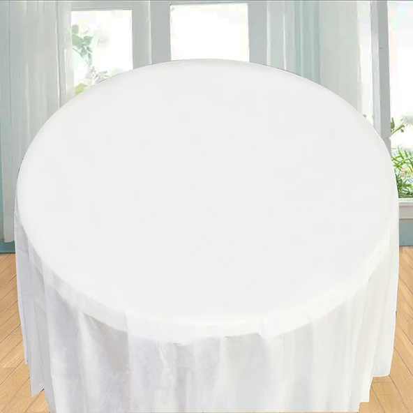 Tek Kullanımlık Masa Örtüsü - Beyaz 1.8x1.8 m (2 Paket 20 Adet)