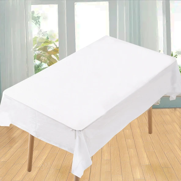 Tek Kullanımlık Masa Örtüsü - Beyaz 1x1.6 m (2 Paket 20 Adet)