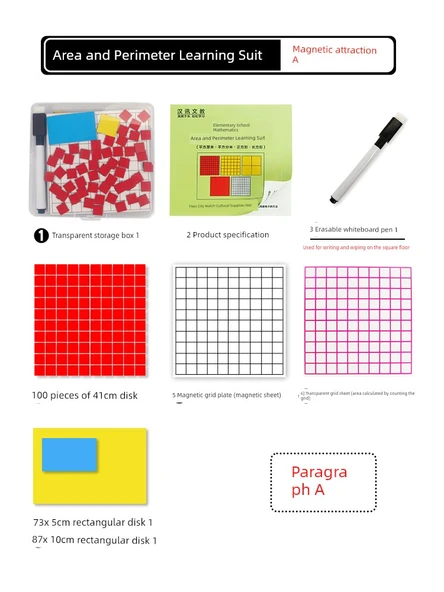 Manyetik Alan ve Çevre Öğrenme Kiti - Boş Manyetik Plaka 5 Parça - 6