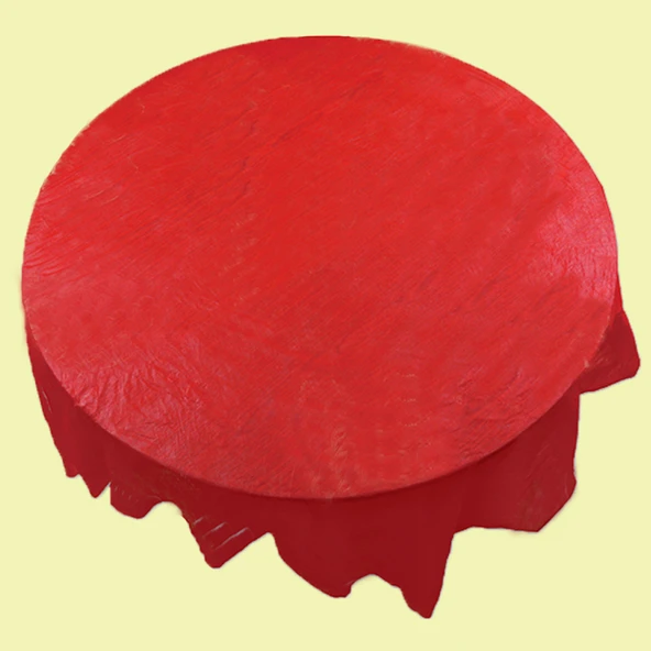 Tek Kullanımlık Masa Örtüsü - Kırmızı 1.8x1.8 m (2 Paket 20 Adet)