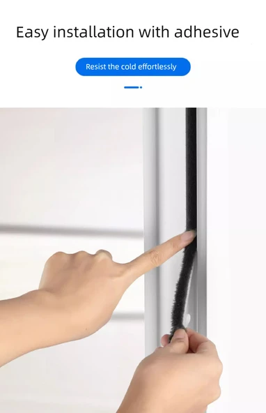 Kapı Pencere Sızdırmazlık Şeridi - Beyaz - Güçlü Yapıştırıcı - 7*8 (10 m) - 11