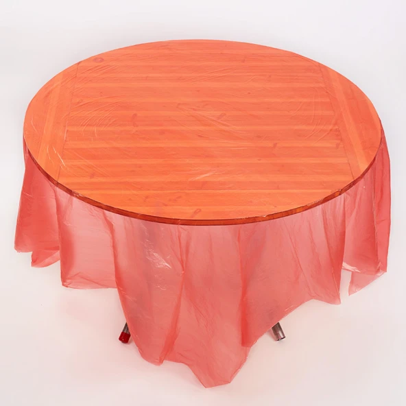 Kırmızı Tek Kullanımlık Masa Örtüsü - 1.4x1.4 m - 25 Adet - 5