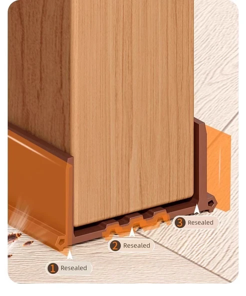 Kapı Altı Sızdırmazlık Şeridi - I Tipi Silikon - 6 m (9*2mm) - Sessiz - Su Geçirmez - Yapışkanlı - 12