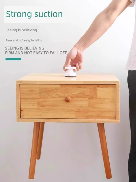 Cam Kayar Kapılar için Deliksiz Vakumlu Kapı Kolu - Siyah Büyük - Resim 5