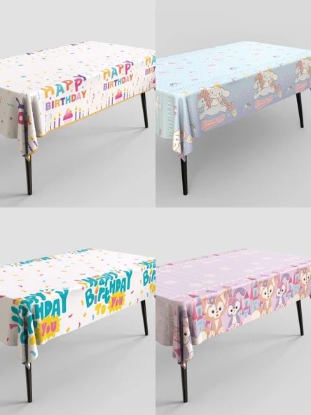 Tek Kullanımlık Su Geçirmez PE Masa Örtüsü - Sonic - 180X135CM - 2