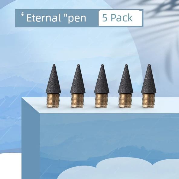 Eternal Kalem HB Kurşunsuz Mürekkep - Değiştirilebilir uç - 5 paket