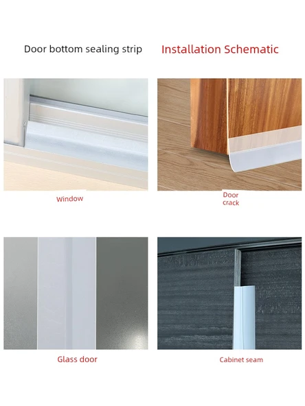 Şeffaf Kapı Pencere Conta Şeridi - 45mm x 1m - 1-30mm Aralık - 5