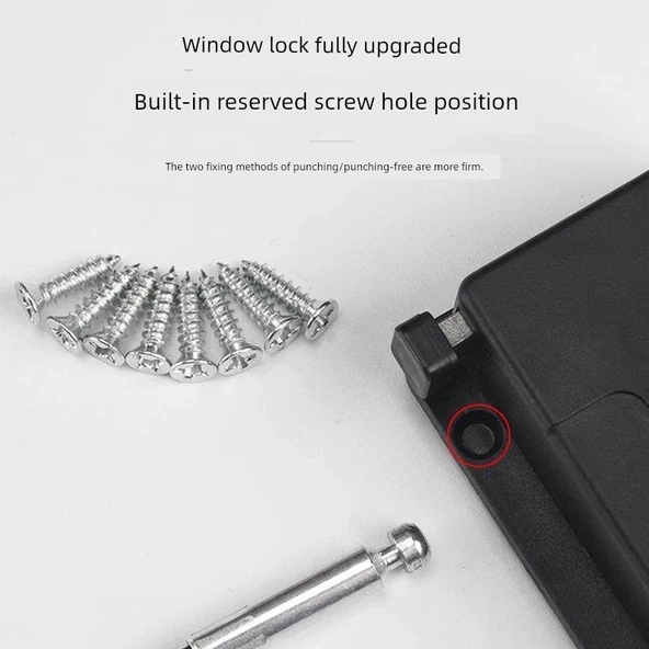 Çocuk Güvenlik Penceresi Buzdolabı Dolap Kilidi - Krem Beyaz - Buzdolabı/Pencere/Dolap İçin - 5