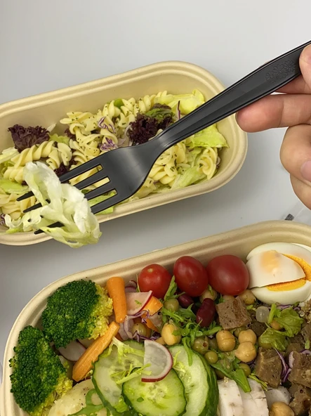 Tek Kullanımlık Plastik Salata Çatalı - Ayrı Ambalaj - 100 Adet - 3