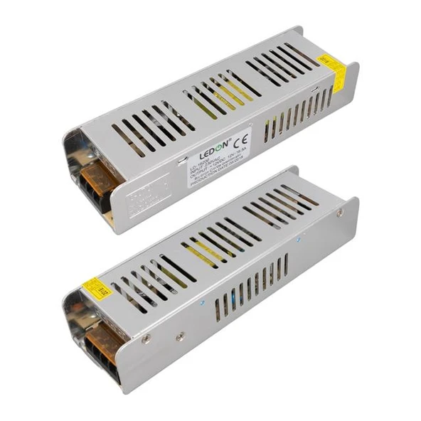 Ledon LD-16200S DC 12Volt 16.5Amper Slim Metal Kasa Adaptör - Resim 2