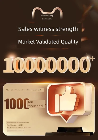 Kapı Altı Sızdırmazlık Şeridi - Beyaz - Küçük D - 6 Metre [9*6mm] - Resim 8