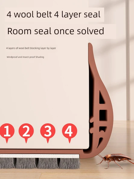 Kapı Altı Sızdırmazlık Şeridi - Beyaz - Küçük D - 6 Metre [9*6mm] - Resim 3