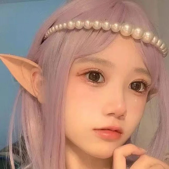 Noel Cosplay Elf Vampir Sahte Sivri Kulak - 19mm Diş + Kulak + Yapıştırıcı + Kan - 8