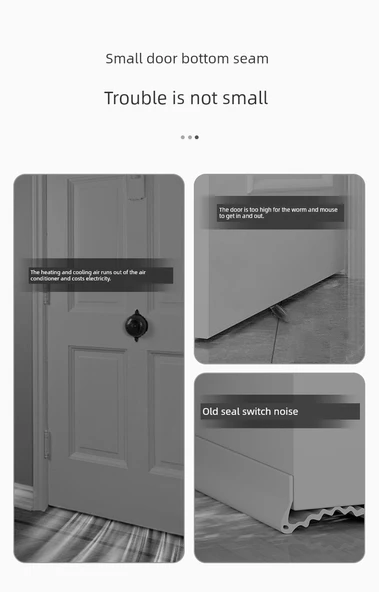 Kapı Altı Sızdırmazlık Şeridi - Beyaz - Küçük D - 6 Metre [9*6mm] - Resim 10