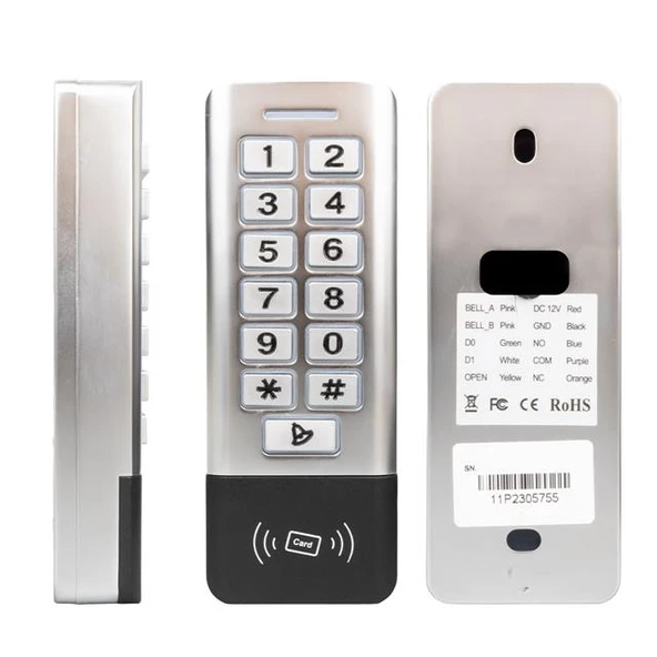 Novacom NC-MS11P Metal WP Şifre Matik Kart Okuyuculu Su Geçirmez ürün görseli