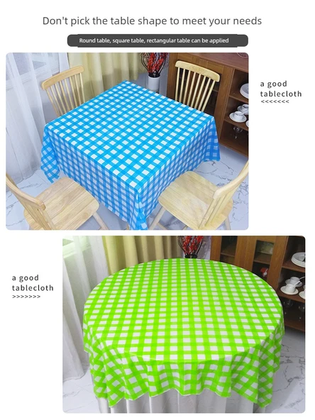 Tek Kullanımlık Kareli Masa Örtüsü - 1.8m x 1.8m Sarı - 10 Adet - 5
