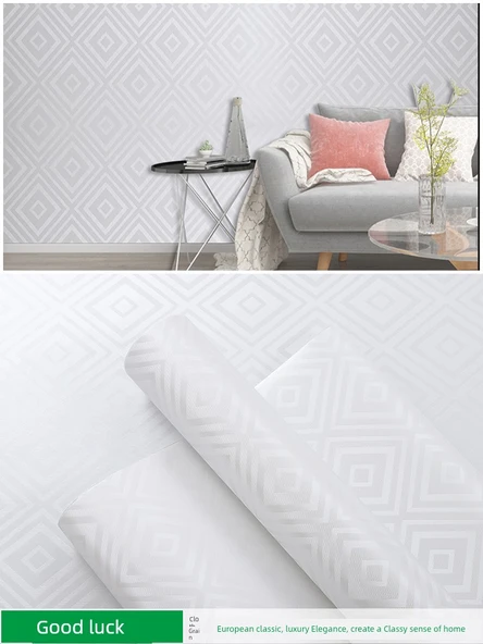Nem Geçirmez Avrupa Tarzı PVC Duvar Kağıdı - İyi Şans - 60cm Genişlik X 5 Metre Uzunluk