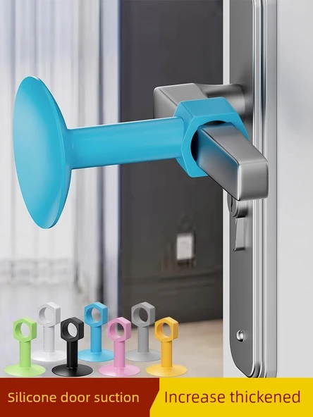 Deliksiz Silikon Kapı Durdurucu - Orta Gri 5 - Resim 2