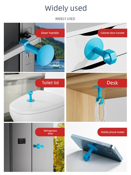 Deliksiz Silikon Kapı Durdurucu - Orta Gri 5 - Resim 4