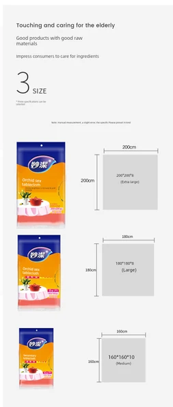 Tek Kullanımlık Masa Örtüsü - Kırmızı - Ekstra Büyük 2 m x 2 m - 7 Paket 56 Adet - 12