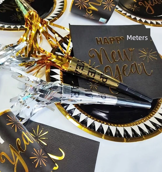 Parti Patlatıcı - Yeni Yıl Püsküllü Ejderha 4'lü Paket - Resim 4