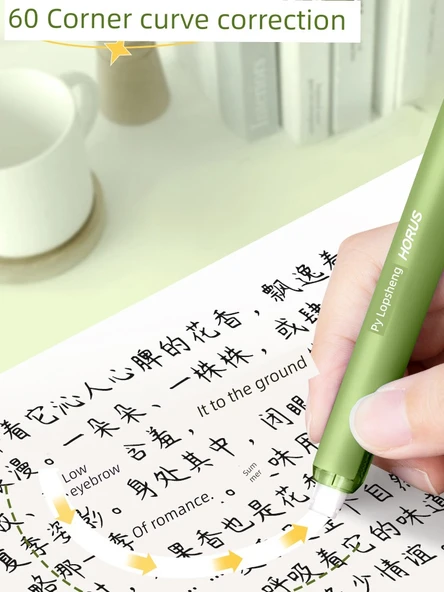 Panda Kalem Düzeltme Bandı - 5'li Paket Limon Sarısı - 5 Panda Çıkartması - 10