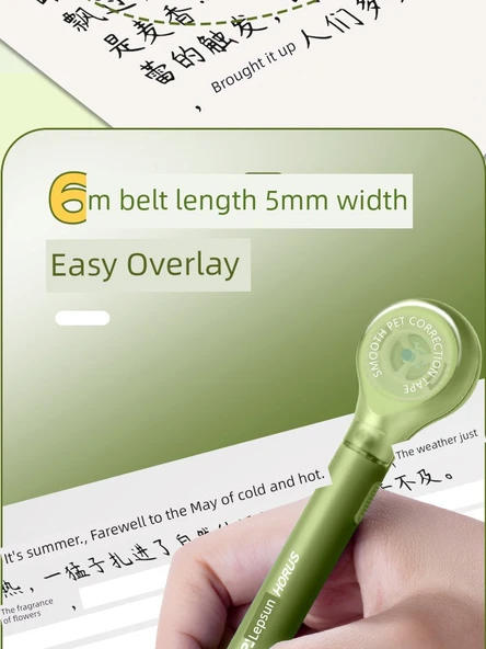 Panda Kalem Düzeltme Bandı - 5'li Paket Yıldız Siyah - 5 Panda Çıkartması - 11