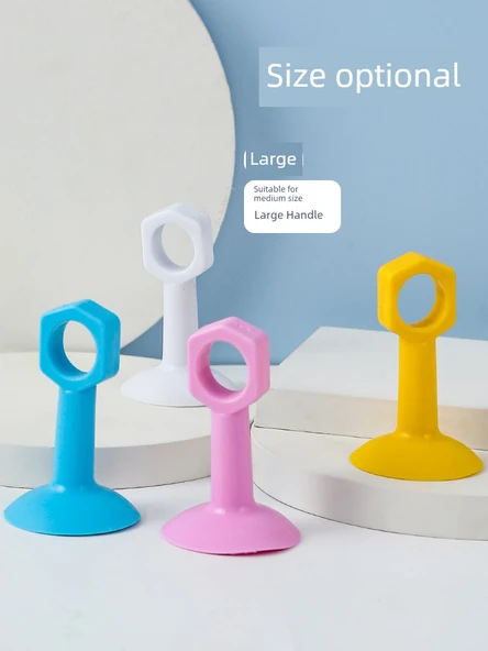 Deliksiz Silikon Kapı Durdurucu - Orta Gri 5 - Resim 3