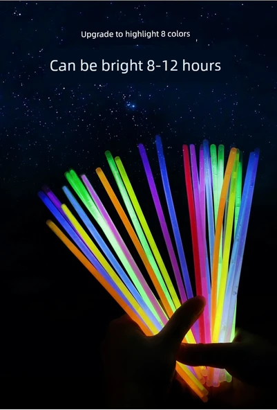 Renkli Işık Çubuğu Lollipop -1 - 4 Flüoresan Çubuk - 7
