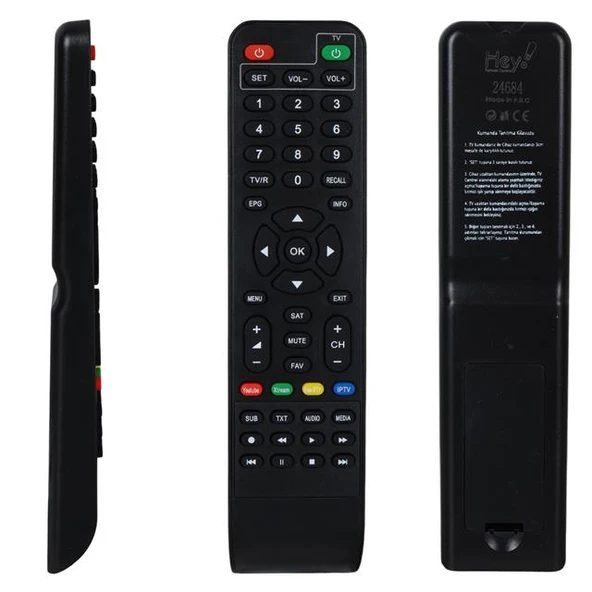 Dreamstar Y33A YouTube Tuşlu HD Uydu Kumandası ürün görseli