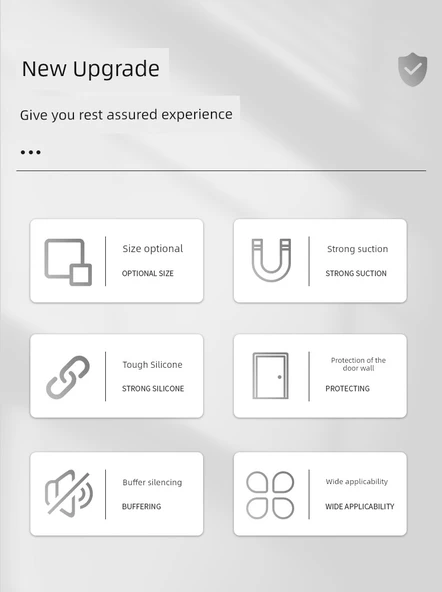 Deliksiz Silikon Kapı Durdurucu - Orta Gri 5 - Resim 9