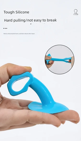 Deliksiz Silikon Kapı Durdurucu - Orta Gri 5 - Resim 12