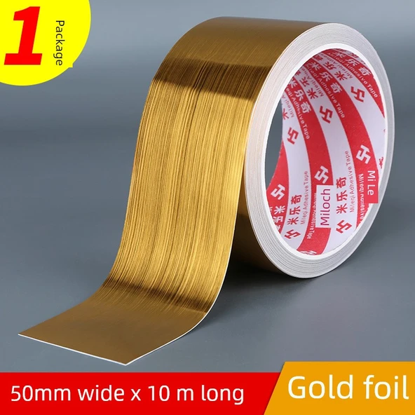 Su Geçirmez Yapıştırıcı Bant - Altın - 5cm Genişlik - 10m Uzunluk