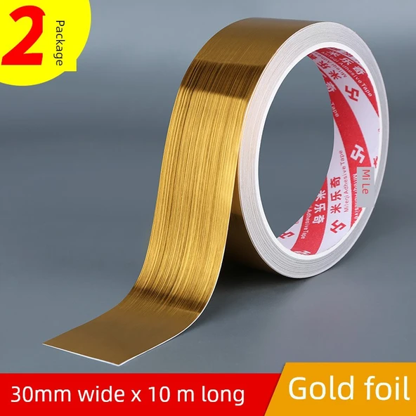 Su Geçirmez Yapıştırıcı Bant - Altın - 3cm Genişlik - 10m Uzunluk