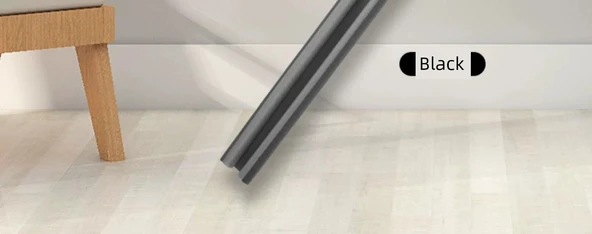 Rüzgar Engelleyici Ses Geçirmez Kapı Contası - Koyu Gri - 93cm Kapı Altı Özel - 11