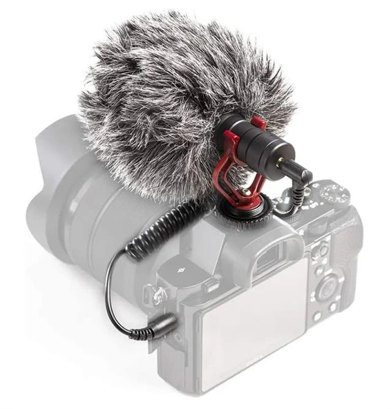 Haiki HK-403 Rüzgar Engelleyici Süngerli Kardiyot Kondenser Mikrofon - 3