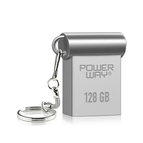 Powerway Mini 128GB Metal Mini USB 3.0 Flash Bellek Yüksek Hızlı - 2