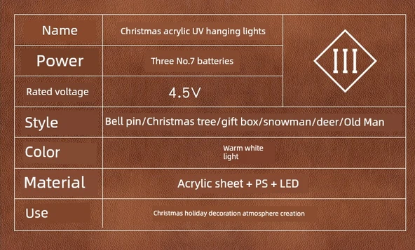 3D Boyama Noel Baba Süsleme - Pil ve Askı Dahil - 9