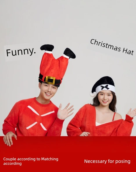Elektrikli Sallanan Noel Şapkası - Noel Baba Şapkası - Sallanan Mekanizma ve Noel Şarkısı - 10