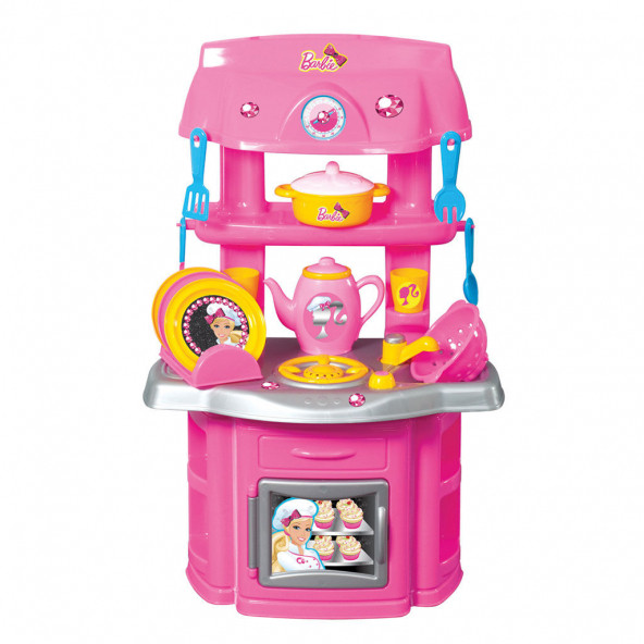 Barbie Şef Mutfak Set Kız Çocuk Oyuncak Mutfak Seti-01503 - 2