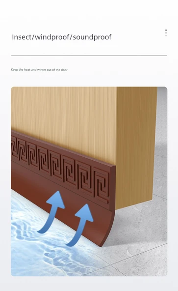 25mm Şeffaf Kapı Altı Sızdırmazlık Şeridi - 24m - Resim 10