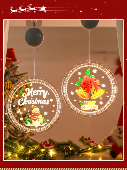3D Boyama Noel Baba Süsleme - Pil ve Askı Dahil - 2