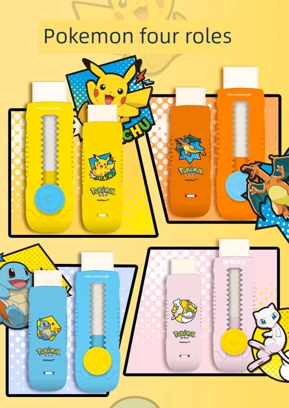 Pokemon Silgi Kalemi - Sıcak Satış Tam Set - Beş Renk - Resim 10