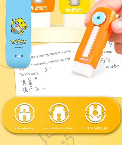 Pokemon Silgi Kalemi - Sıcak Satış Tam Set - Beş Renk - Resim 9