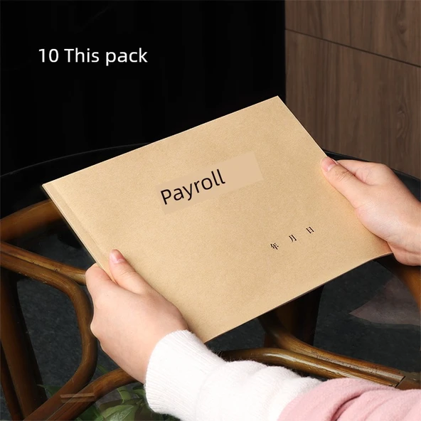 Maaş Ödeme Listesi Çalışan Formu Kitabı - Maaş 10 Paket - 190x265mm