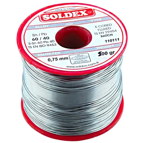 500 Gr Lehim 0,75 Mm Soldex ürün görseli